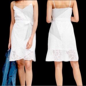 BANANA REPUBLIC WhItE EyElEt MiDi DrEsS 🦋